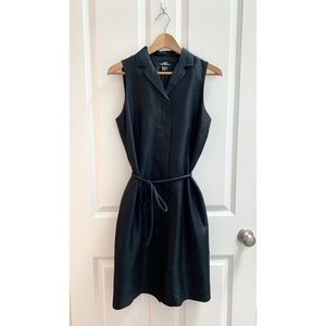 B. Moss 100% Silk Button Down Dress